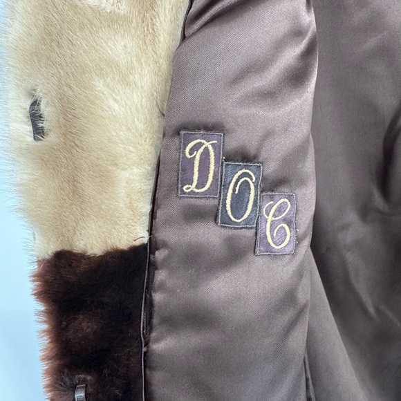 Vintage Flesher’s Furs Ottawa Genuine Sheared Beaver Coat with Mink Collar Small - Picture 7 of 9